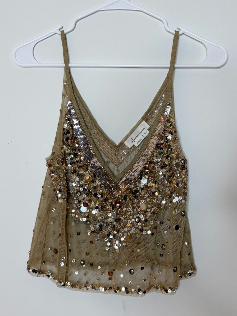 Anthropologie Embellished Shine Cami (XS/S)